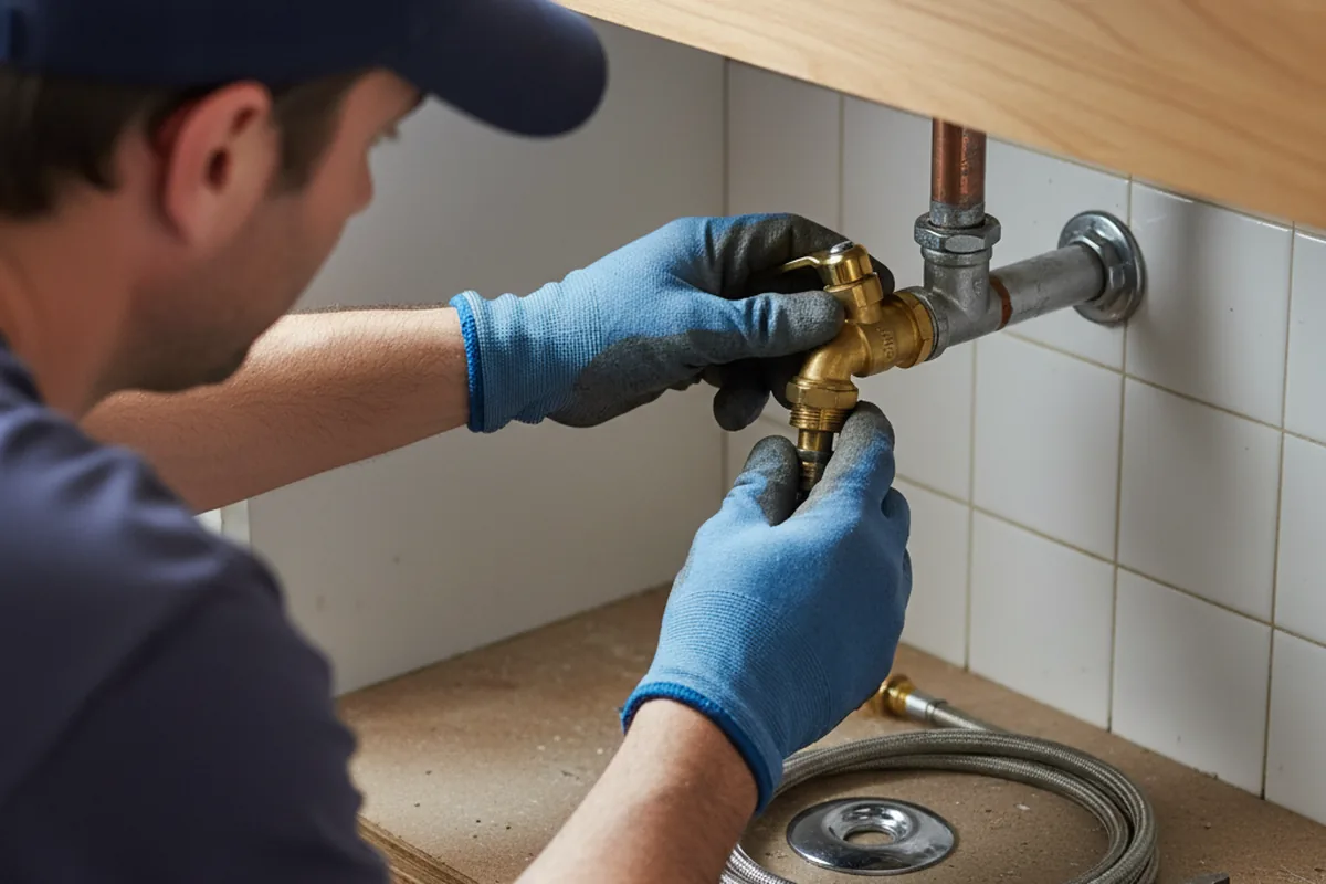 Shutoff valve and fitting work during Repiping in Freedom